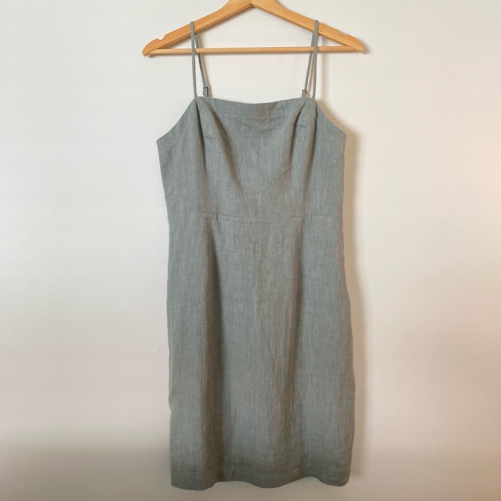 ASTR Dress - Medium - Sage Green, Linen